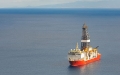 Drillship at Sea