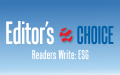 Editor's Choice: Reders Write: ESG