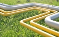 natural gas pipeline in grass