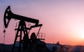 pumpjacks at sunset