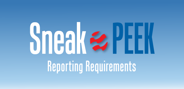 Sneak Peek: Reporting Requirements