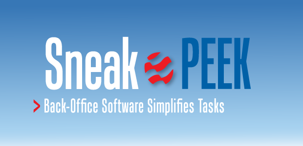 Sneak Peek: Back-Office Software Simplifies Tasks