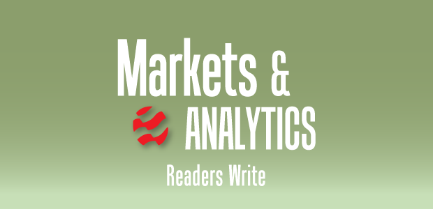 Markets & Analytics: Readers Write