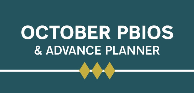 October PBIOS & Advance Planner 