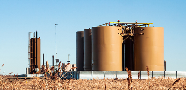 Tank battery and oil treater