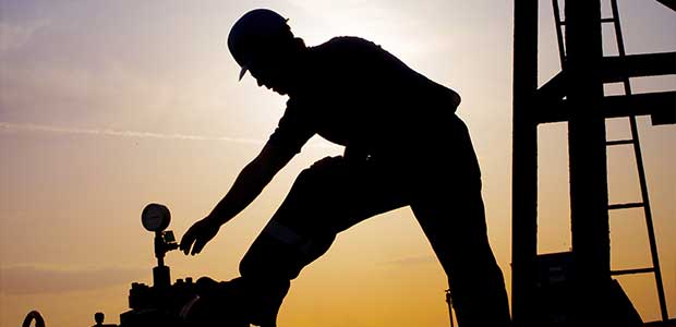 oil worker silhouette