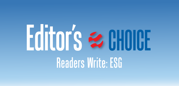 Editor's Choice: Reders Write: ESG