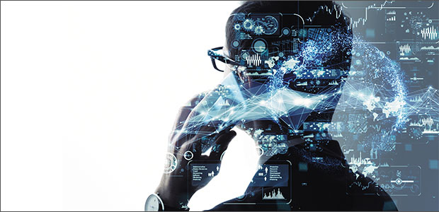 Man with AI imge overlay