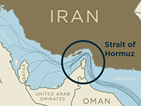 Strait of Hormuz map