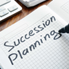 Succession Planning written on paper