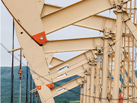 pump jacks in a row