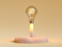lightbulb launching